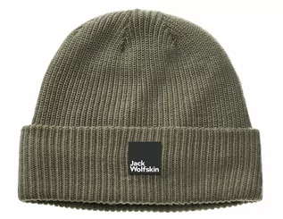 Czapki męskie - Czapka Jack Wolfskin PERGAMON BEANIE dusty olive - M - grafika 1