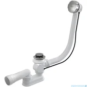 Syfony - Besco Retro syfon wannowy z korkiem klik-klak czarny mat OKK-CZR | - miniaturka - grafika 1