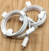 Kable USB - Kabel USB . ECONOMY KABEL USB PD TYP-C DO TYP-C 5A 100W BIAŁY USB3.0 - miniaturka - grafika 1