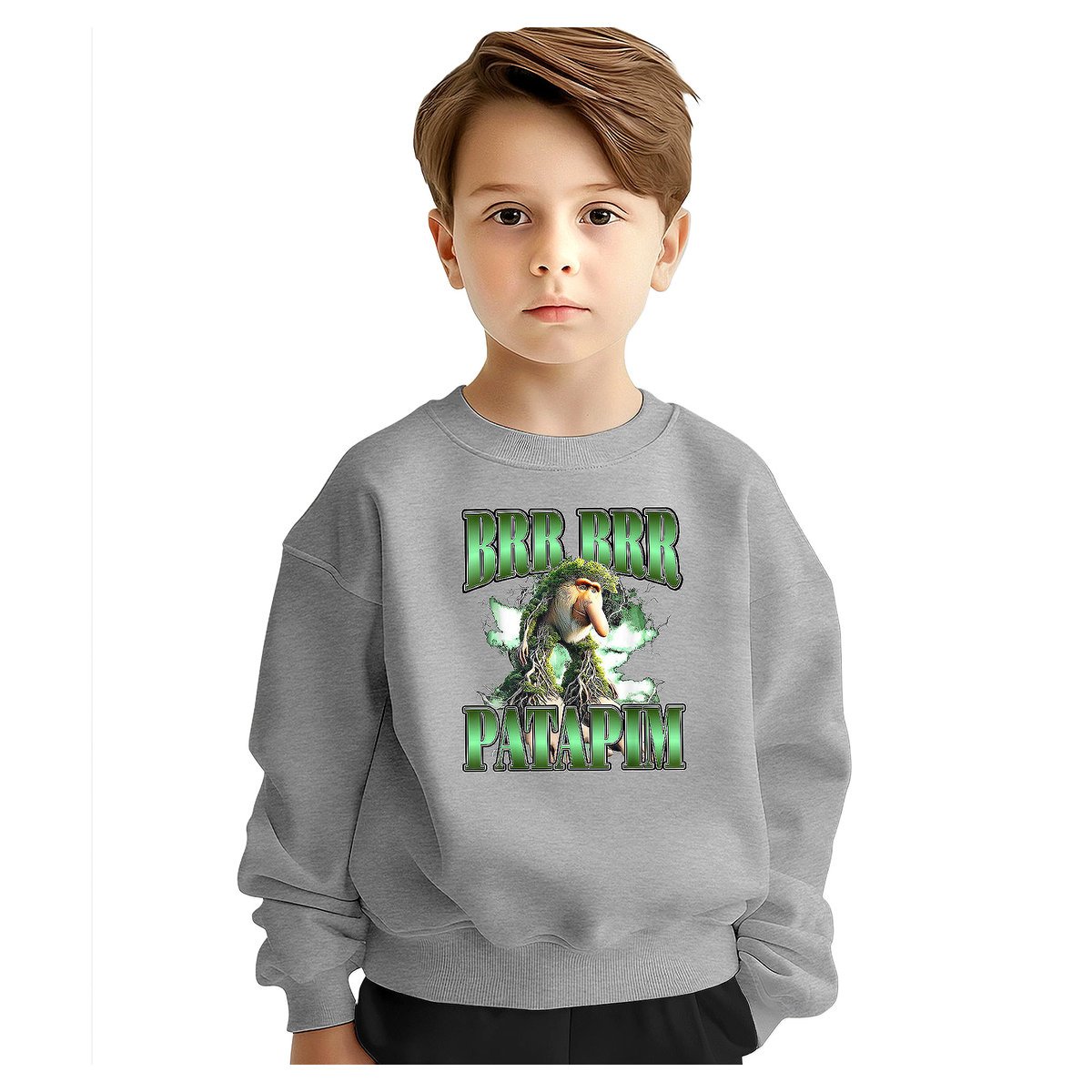 BLUZA DZIECIĘCA BRAINROT BRR BRR PATAPIM 110-116 DLA CHŁOPCA DZIEWCZYNKI