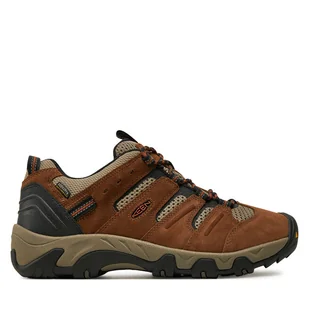Trekkingi Keen Headout Waterproof Hiking 1028308 Brązowy - Buty trekkingowe męskie - miniaturka - grafika 1