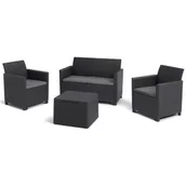 Meble ogrodowe - Zestaw mebli ogrodowych KETER Marie 256702 Grafitowo-szary - miniaturka - grafika 1