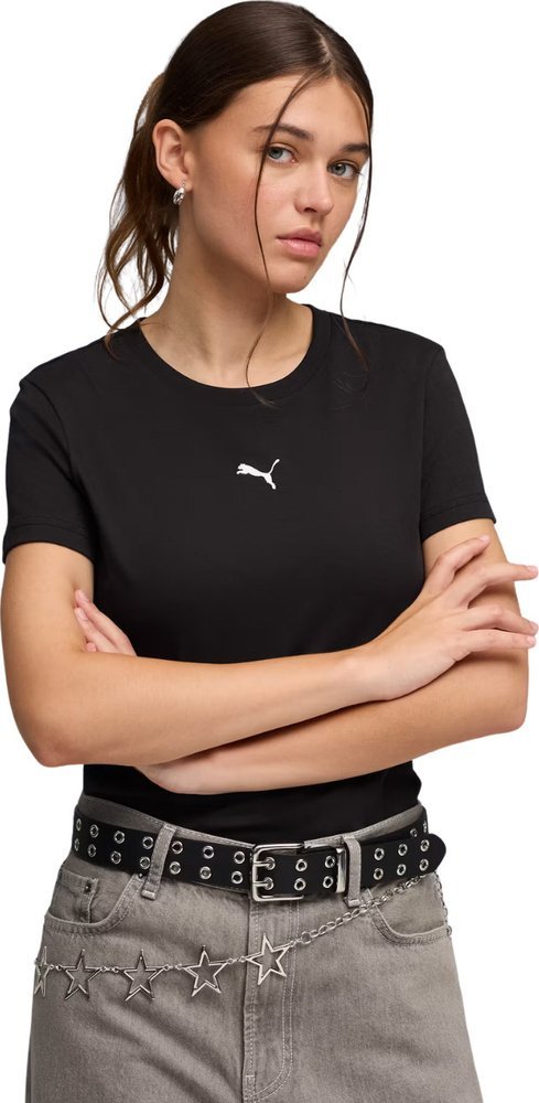 Puma Koszulka damska Puma Ess Centered Cat Logo Tee czarna 692916 01 XL