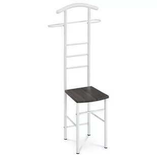 Cichy sługa 81870 WT biały lakier/czarny dąb, 119 cm - Inne meble do salonu - miniaturka - grafika 1