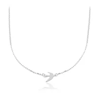 Naszyjniki - Srebrny naszyjnik Hailey - jaskółka - miniaturka - grafika 1