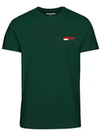 Koszulki męskie - Jack & Jones Koszulka w kolorze zielonym - miniaturka - grafika 1