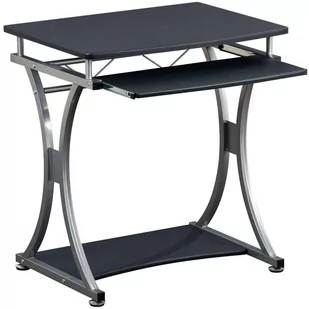 Techly Biurko Techly Techly Biurko komputerowe Compact 700x550 z półką na klawiaturę czarny grafit 307308 - Biurka - miniaturka - grafika 1