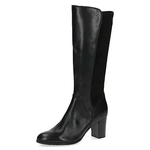 Caprice Damskie 9-25519-41 kozaki na obcasie, czarny Comb, 40.5 EU - Kozaki damskie - miniaturka - grafika 1