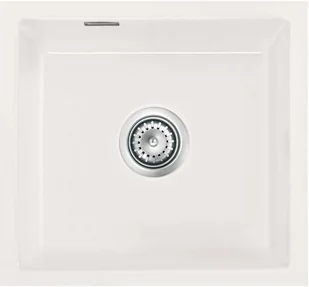Zlewozmywak ceramiczny SYSTEMCERAM Mera 42 U Gronland Korek automatyczny 5301 02 - Zlewozmywaki - miniaturka - grafika 1