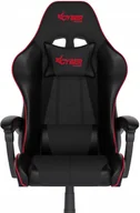 Fotele gamingowe - FOTEL GAMINGOWY CYBER CHAIRS SELECT RED - CZARNY - BIUROWY - miniaturka - grafika 1
