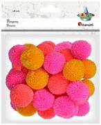 Zabawki kreatywne - Pompony włóczkowe jaskrawe mix 18 szt. 412940 TITANUM - miniaturka - grafika 1