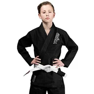 Kimona, stroje i obuwie - Venum Dziecięcy strój Contender Kids BjJ, czarny, C0 - miniaturka - grafika 1