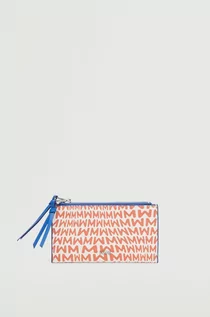 Portfele - Mango portfel damski kolor pomarańczowy - grafika 1