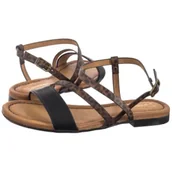 Sandały damskie - Sandały Czarne/Panterka 06966-01/00-1 (MA1391-a) Maciejka - miniaturka - grafika 1