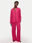 Piżamy damskie - Triumph Piżama Amourette Jacquard 10225073 Różowy Relaxed Fit - miniaturka - grafika 1