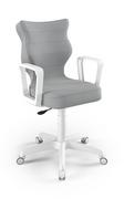 Fotele i krzesła biurowe - Krzesło Krzesło młodzieżowe Norm biały Velvet 03 rozmiar 5 - miniaturka - grafika 1