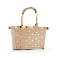 Torby i wózki na zakupy - Koszyk carrybag xs frame metallic dots coffee RBN6051 - miniaturka - grafika 1