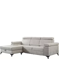 Narożniki - Narożnik z Funkcją Spania i Pojemnikiem Brico Mini Lewy GIB Meble Tkanina Caldo 9, Chrom - miniaturka - grafika 1