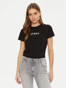 Guess Jeans T-Shirt W5RI54 J1314 Czarny Regular Fit - Koszulki i topy damskie - miniaturka - grafika 1