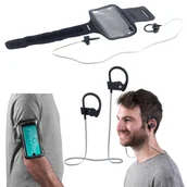 Etui i futerały do telefonów - Zestaw do biegania bluetooth słuchawki + opaska Intempo - miniaturka - grafika 1