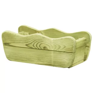 vidaXL Donica ogrodowa, 50x18x18 cm, impregnowane drewno sosnowe FSC - Donice - miniaturka - grafika 1