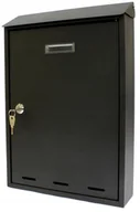 Skrzynki na listy - Duża Skrzynka Na Listy Pocztowa 380X260X70Mm Czarna Verotech - miniaturka - grafika 1