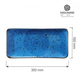Fine Dine TALERZ PROSTOKĄTNY IRIS 30 x 15 cm PORCELANA EARTH COLOURS NIEBIESKI - Talerze Fine Dine TALERZ PROSTOKĄTNY IRIS 30 x 15 cm PORCELANA EARTH COLOURS NIEBIESKI - Talerze - miniaturka - grafika 3