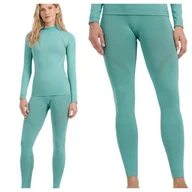 Pozostała odzież narciarska - Bielizna termoaktywna bezszwowa (dół) damska 4F 4FWAW25USEAF217-46S Zielony M/L - miniaturka - grafika 1