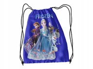 Torby szkolne - WOREK DO SZKOŁY WF/BUTY KRAINA LODU + IMIĘ - miniaturka - grafika 1