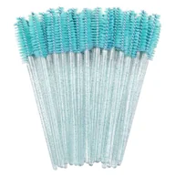 Sztuczne rzęsy i akcesoria - Szczoteczka Spiralka - do Rzęs i Brwi, 50 szt. - kolor turkusowy - miniaturka - grafika 1