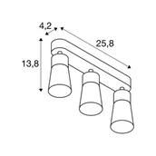 Lampy sufitowe - SLV Lampa sufitowa Puri 2.0 Cone, możliwość ściemniania, czarny, salon / jadalnia, aluminium, nowoczesny - miniaturka - grafika 1