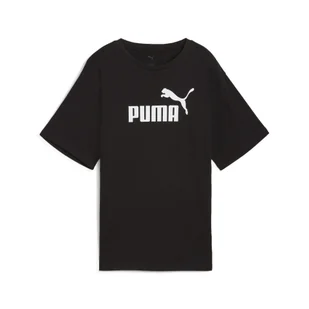 Damska luźna koszulka Essentials z logo No.1 PUMA Black - Koszulki sportowe damskie - miniaturka - grafika 1
