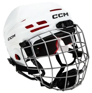 Kask hokejowy CCM Tacks 70 Combo White Youth - Hokej - miniaturka - grafika 1