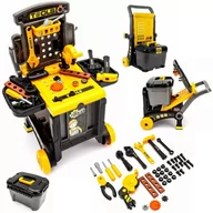 Zabawki interaktywne dla dzieci - LT54 LANDTOYS WARSZTAT 3W1 WALIZKA Z NARZEDZIAMI PRZENOSNY SKLADANY - miniaturka - grafika 1