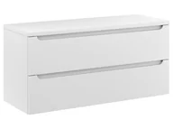 Szafki łazienkowe - Szafka Wisząca Z Blatem ETH 100 cm - Biały Mat - miniaturka - grafika 1