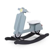 Zabawki na biegunach - CHILDHOME CHILDWOOD Skuter na biegunach, niebieski i czarny, CWRSMB - miniaturka - grafika 1