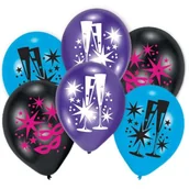 Sylwester - Amscan Balony Happy New Year Toast 6 sztuk - miniaturka - grafika 1