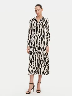 Morgan Sukienka koszulowa 251-RVAGUE Beżowy Regular Fit - Sukienki - miniaturka - grafika 1