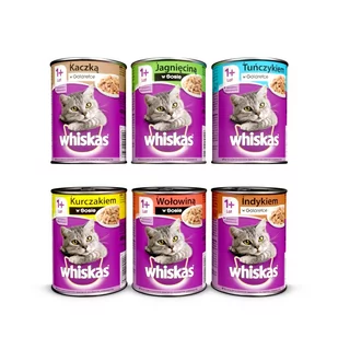 Whiskas Adult puszka 24 x 400g mix smaków 41905-uniw - Mokra karma dla kotów - miniaturka - grafika 1