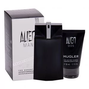 Thierry Mugler Alien Man zestaw Do napełnienia Edt 100 ml + Żel pod prysznic 50 ml dla mężczyzn - Zestawy perfum męskich - miniaturka - grafika 1