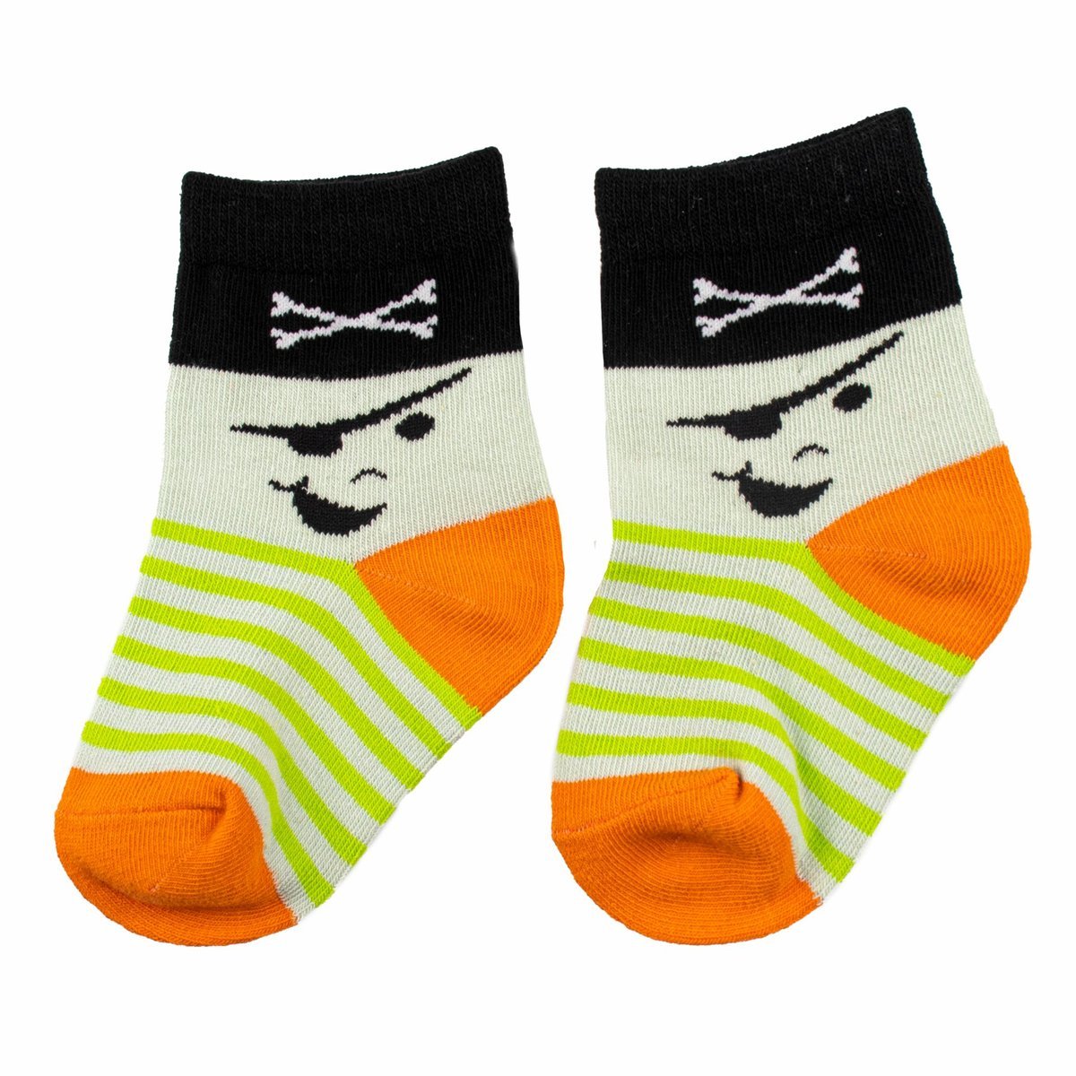 Skarpety dziecięce Captain Mike w paski z piratem 23-26