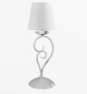 Lampy stojące - EULUNA Lampa stołowa Pompei wysokość 50cm biały klosz - miniaturka - grafika 1