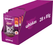 Mokra karma dla kotów - WHISKAS Adult saszetka wołowina drób 28x85g - miniaturka - grafika 1