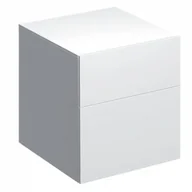 Szafki łazienkowe - GEBERIT 500.504.01.1 Szafka Xeno2 boczna 45 cm biały połysk - miniaturka - grafika 1