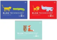 Szkolne artykuły papiernicze - Blok techniczny A4/10K 240g BEBE Kids mix (10szt) - INTERDRUK - miniaturka - grafika 1