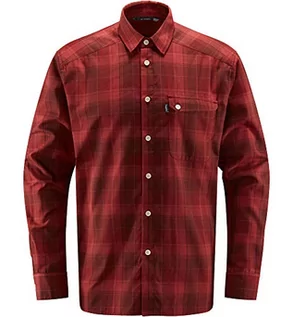 Koszule męskie - Haglöfs Koszula męska z kamuflażem czerwony Maroon Red/Brick Red S - grafika 1