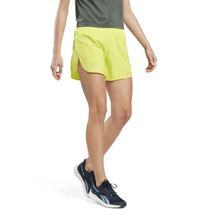Damskie Spodenki REEBOK RUNNING SHORT HT3701 – Żółty - Spodenki damskie - miniaturka - grafika 1