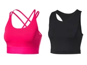 Bielizna sportowa damska - CRIVIT Sportowy biustonosz damski, Light Level - miniaturka - grafika 1