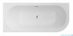 Besco Avita Slim + 160x75cm wanna asymetryczna lewa + syfon #WAV-160-SL+ - Wanny - miniaturka - grafika 3
