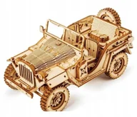 Puzzle - PUZZLE DREWNIANE 3D JEEP WOJSKOWY [PUZZLE] - miniaturka - grafika 1